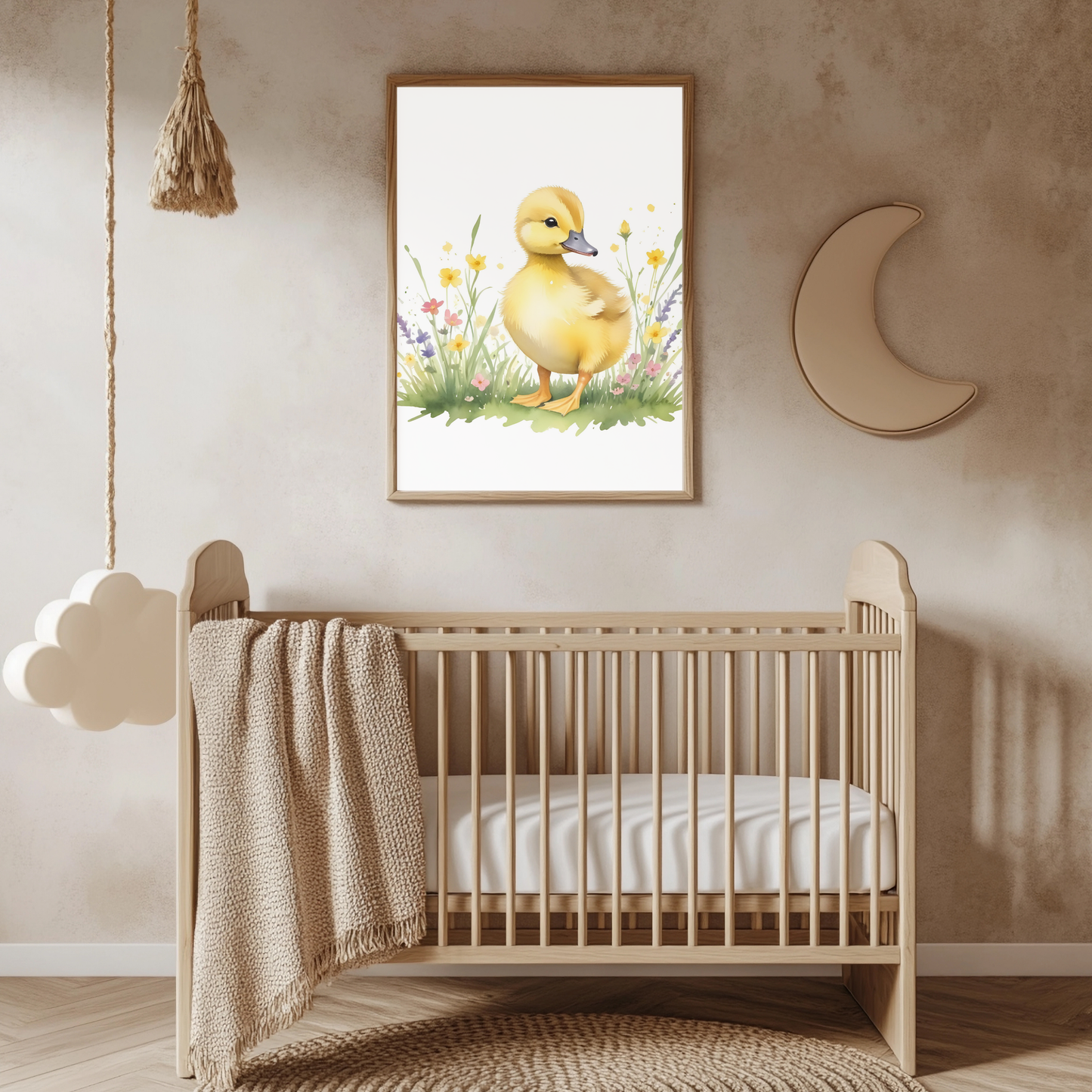 Baby Duckling Nursery Wall Art Print