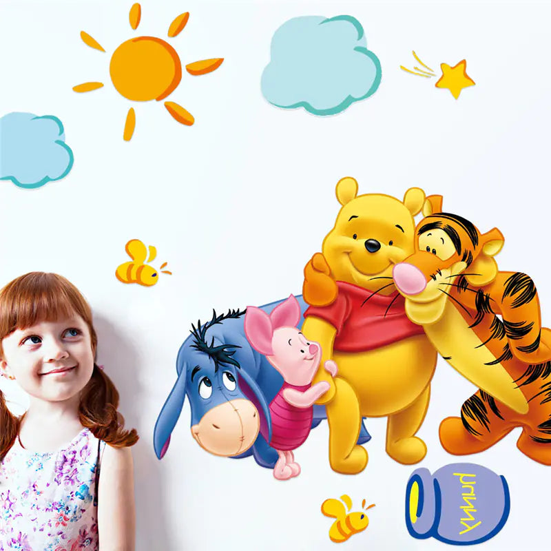 Winnie the Pooh & Friends Wall Stickers – Removable Nursery Wall Decals