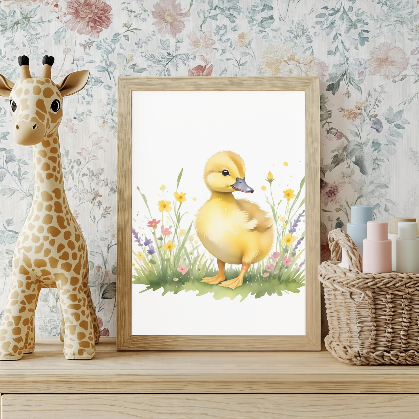 Baby Duckling Nursery Wall Art Print