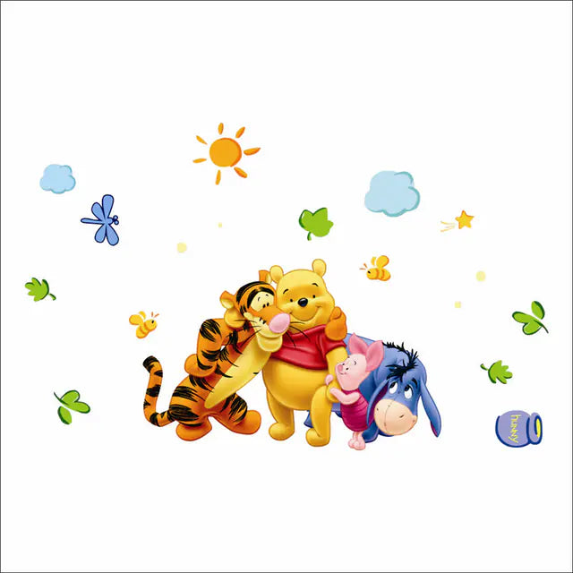 Winnie the Pooh & Friends Wall Stickers – Removable Nursery Wall Decals