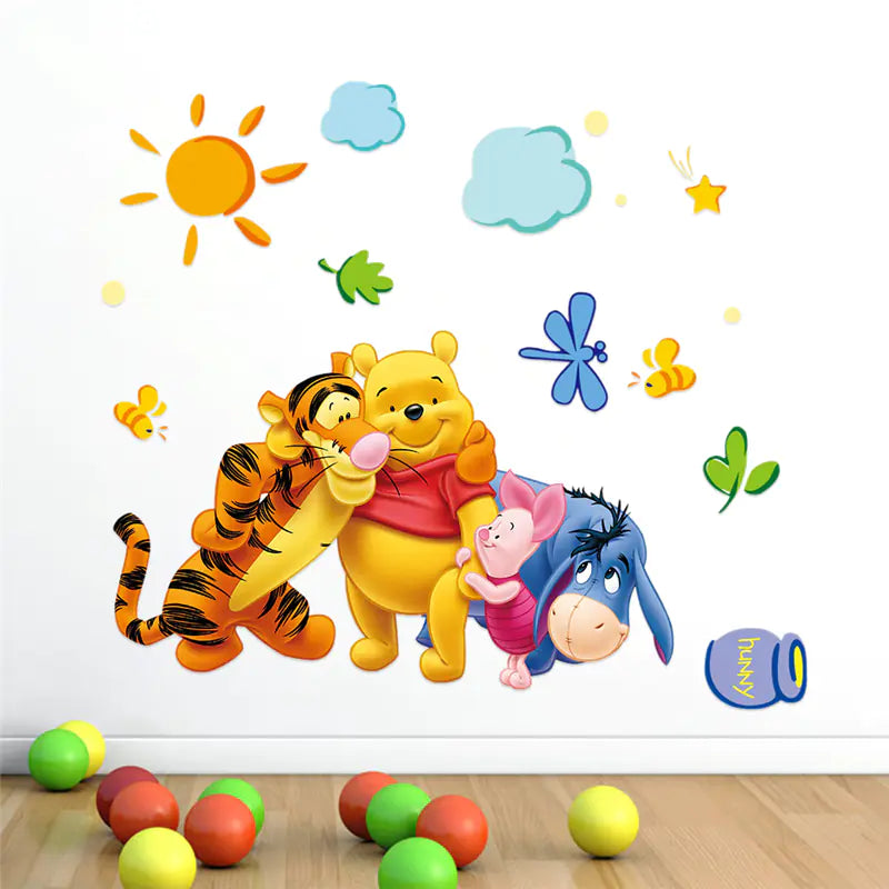 Winnie the Pooh & Friends Wall Stickers – Removable Nursery Wall Decals