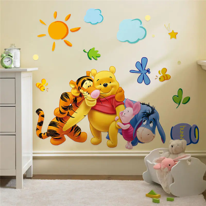 Winnie the Pooh & Friends Wall Stickers – Removable Nursery Wall Decals